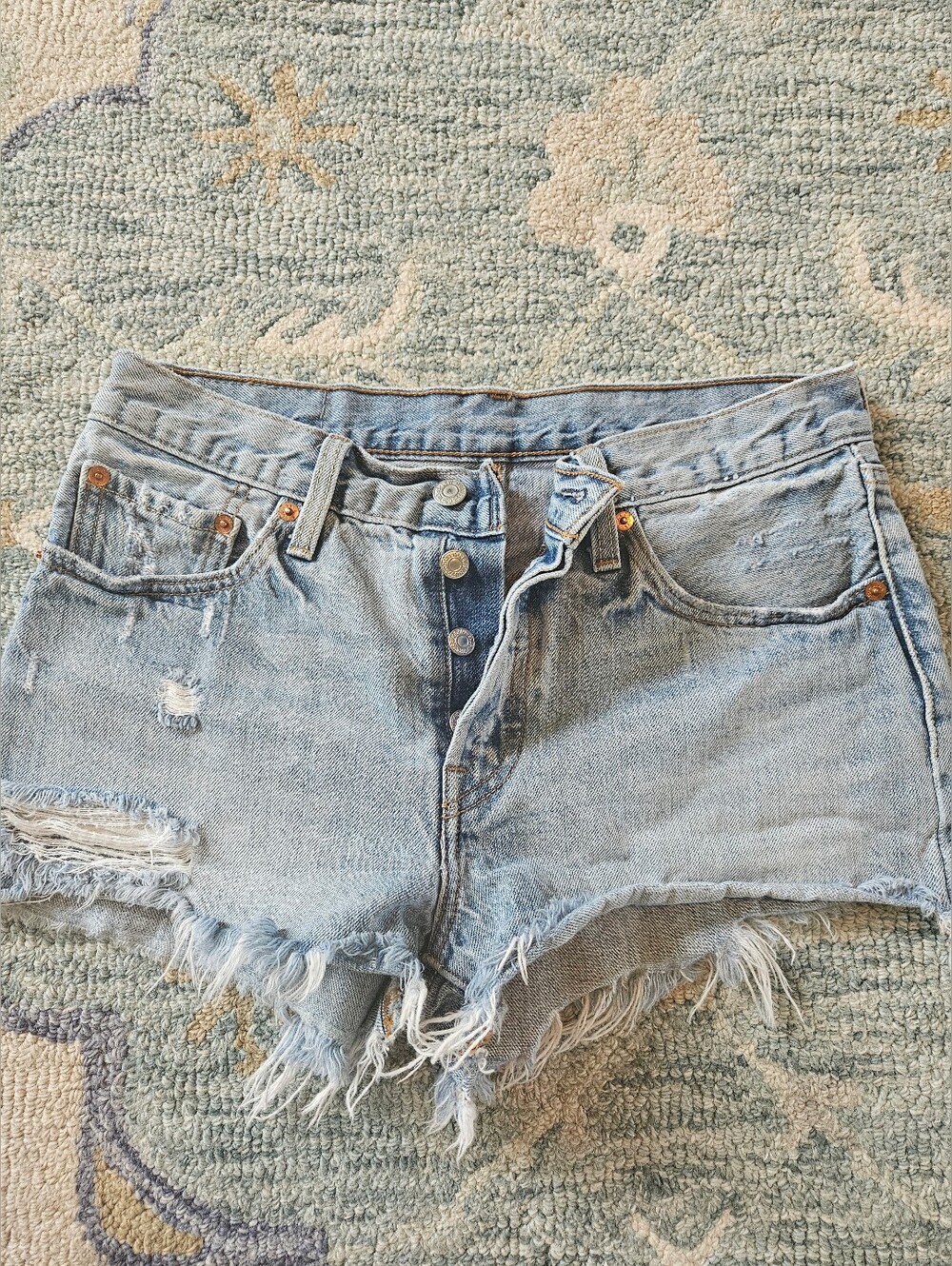 Vintage Levis 501 Denim Jean Shorts 27 (25)